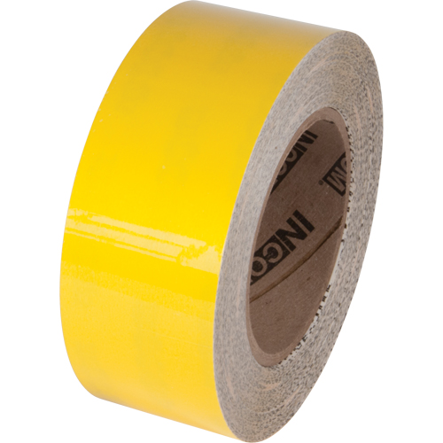 Ruban de marquage pour plancher Tuff Mark, 3" x 100', Polyester, Jaune Groupe Generik