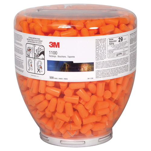 E-A-R 1100 Series Earplugs Dispenser Bottle Refill, Bulk - Canister Groupe Generik