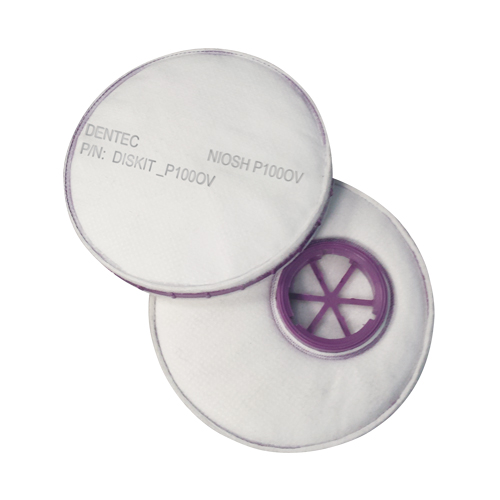 Filtre pour respirateur Diskit, Filtre contre les particules avec suppresion de vapeurs nuisibles, Vapeur organique/Filtre P100 Groupe Generik