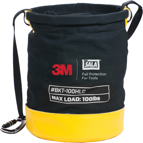 Tool Lifting Safe Bucket, Canvas, 12.5" Dia. x 15" H, 100 lbs. Load Rating Groupe Generik