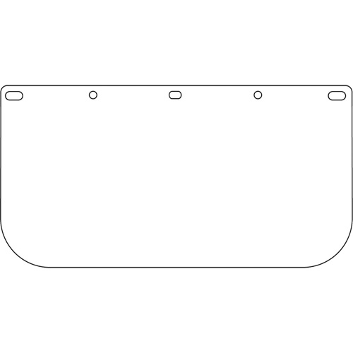 Dynamic Faceshield Visor Window, PETG, Clear Tint Groupe Generik