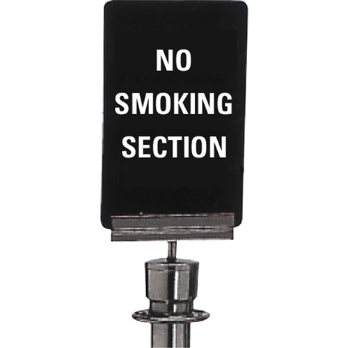 Enseigne de contr&ocirc;le des foules  No Smoking , 11" x 7", Plastique, Anglais Groupe Generik