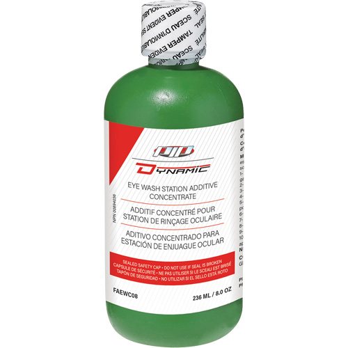 Additif concentr&eacute; pour douche oculaire Dynamic, Bouteille Plein, 8 oz Groupe Generik