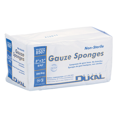 &eacute;ponge de gaze Dynamic, Tampon, 3" lo x 3" la, Dispositif m&eacute;dical Classe 1 Groupe Generik