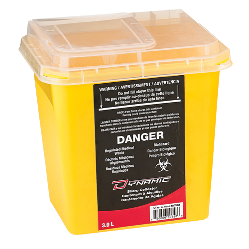 Contenant Sharps Dynamic, Capacit&eacute; de 3 L Groupe Generik