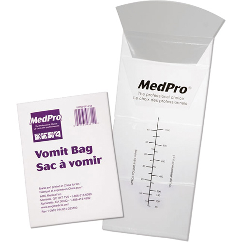 Sacs pour v&ocirc;missure Medpro Groupe Generik