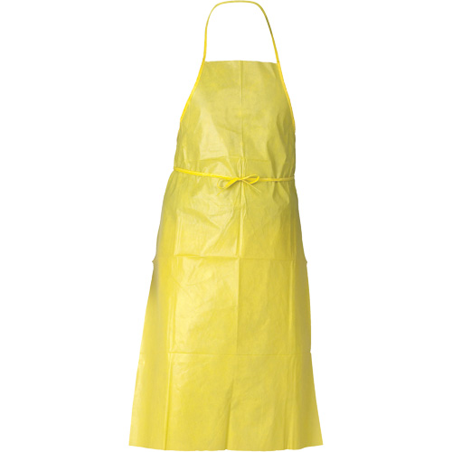 KleenGuard A70 Chemical Spray Protection Apron, Polyethylene, 44" L x 29" W, Yellow Groupe Generik