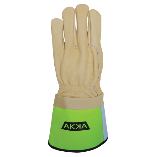 Lineman's Gloves, Large, Grain Cowhide Palm Groupe Generik