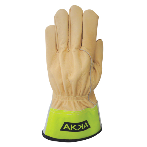 Lineman's Gloves, Small, Grain Cowhide Palm Groupe Generik