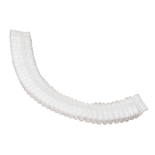 Pleated Bouffant Cap, Polypropylene, 19", White Groupe Generik