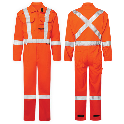 UltraSoft&reg; 7 oz. High-Visibility Deluxe Coveralls, Size 46, Orange Groupe Generik