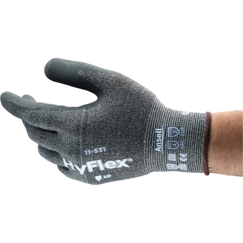 Gant enduit Hyflex r&eacute;sistant &agrave; la coupe, 6, R&ecirc;vetement Nitrile, Calibre 18, Enveloppe en Nylon Groupe Generik