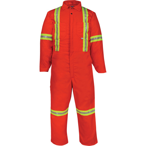 Deluxe Reflective Coveralls, 50 (Tall), Orange Groupe Generik
