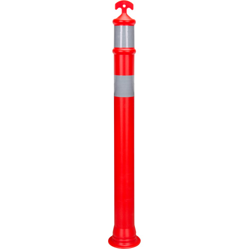 Poteau d&eacute;lin&eacute;ateur &agrave; visibilit&eacute; &eacute;lev&eacute;e &agrave; dessus en T, 42" h, Orange Groupe Generik