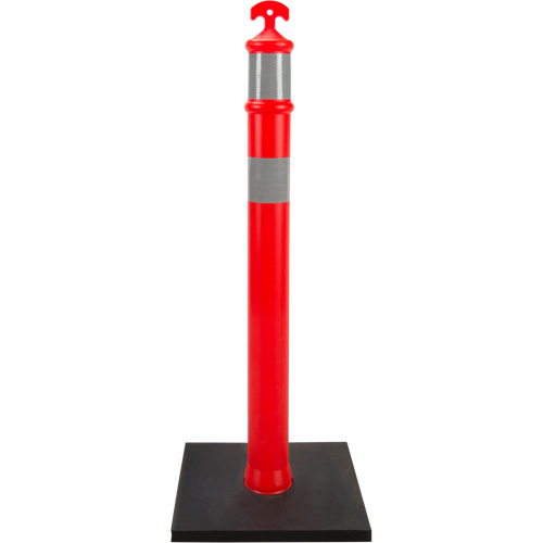High-Visibility Delineator Post, 42" H, Orange Groupe Generik