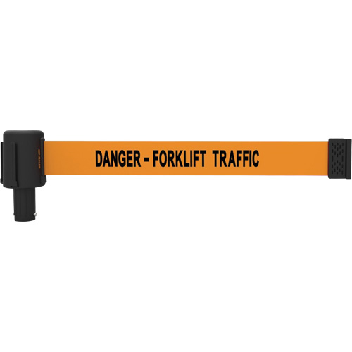 Cassette de banni&egrave;re PLUS, Danger - Forklift Traffic, 15', Ruban Orange Groupe Generik