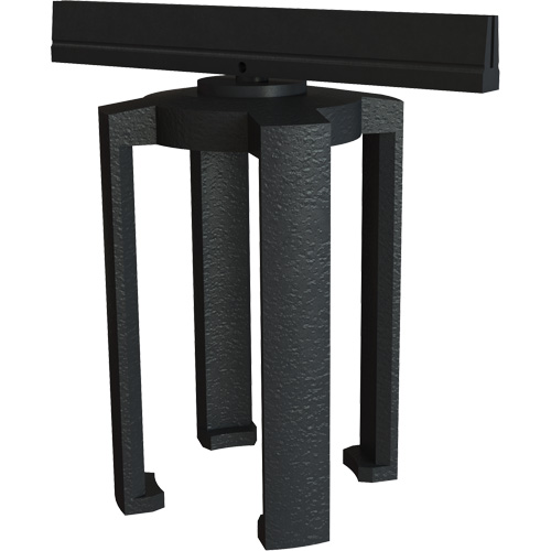 Support pour panneau d'affichage pour le syst&egrave;me de barri&egrave;re PLUS, Noir Groupe Generik