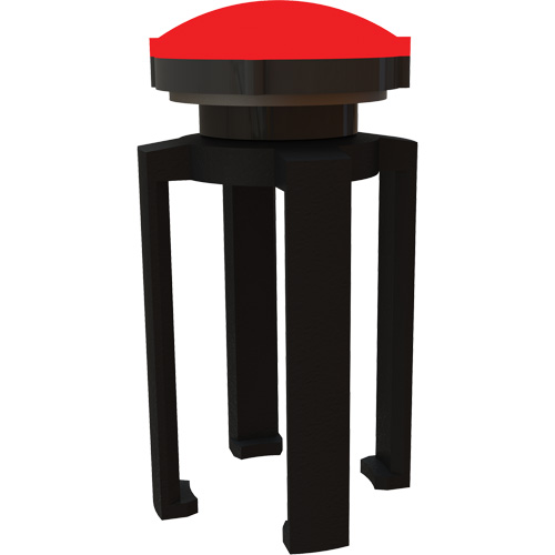 PLUS Barrier System Strobe Light Bracket & Red Strobe Light, Black Groupe Generik