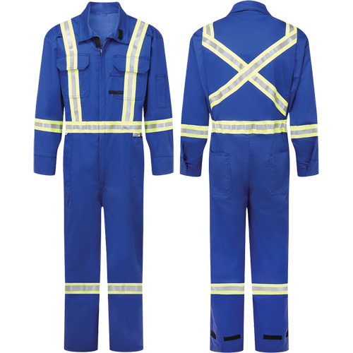 Avenger 7 oz. Flame Resistant Coveralls, Size 34, Royal Blue Groupe Generik