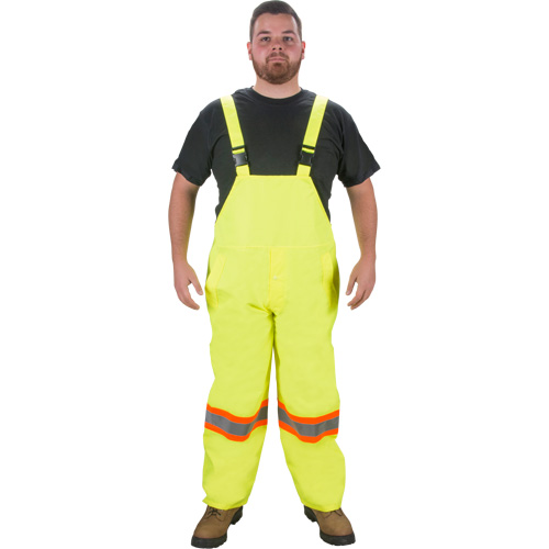 RZ1000 Rain Bib Pants, Polyester, Small, High Visibility Lime-Yellow Groupe Generik