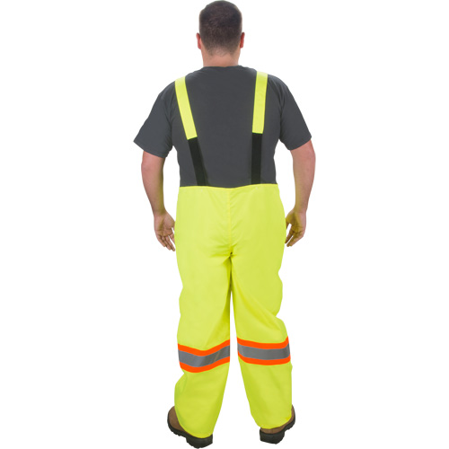 RZ1000 Rain Bib Pants, Polyester, Small, High Visibility Lime-Yellow Groupe Generik