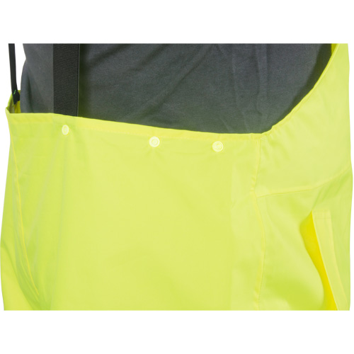 RZ1000 Rain Bib Pants, Polyester, Small, High Visibility Lime-Yellow Groupe Generik