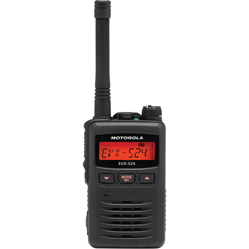 EVX-S24 Series Portable Radio, UHF Radio Band, 256 Channels, 200 000 sq. ft. Range Groupe Generik