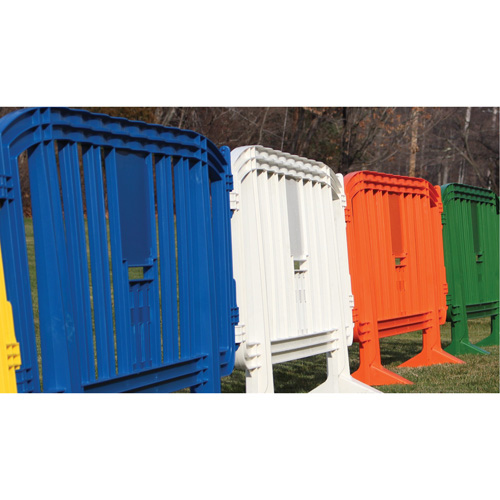Barricade Minit, Emboîtables, 49" lo x 39" h, Vert Groupe Generik