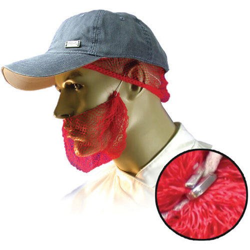 Filets &agrave; barbe jetables, Polypropyl&egrave;ne, Rouge Groupe Generik