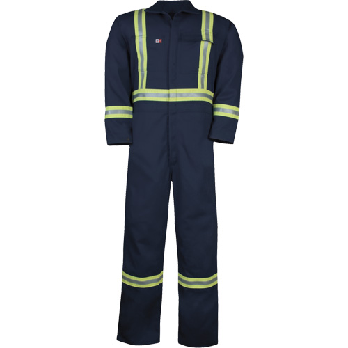 Westex UltraSoft&reg; Unlined Coveralls, Size Large (Tall), Navy Blue, 12.4 cal/cm2 Groupe Generik