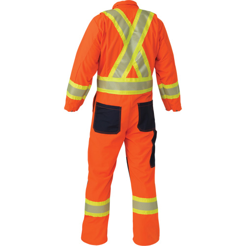 Ripstop Coveralls, 2X-Large, High Visibility Orange Groupe Generik