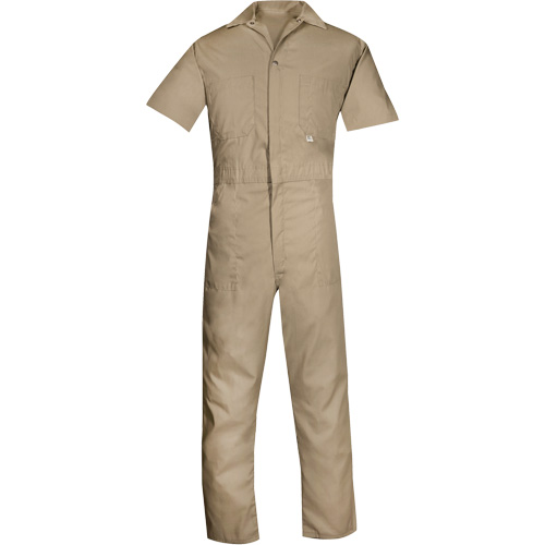 Short-Sleeved Coveralls, Men's, Tan, Size Medium (Tall) Groupe Generik