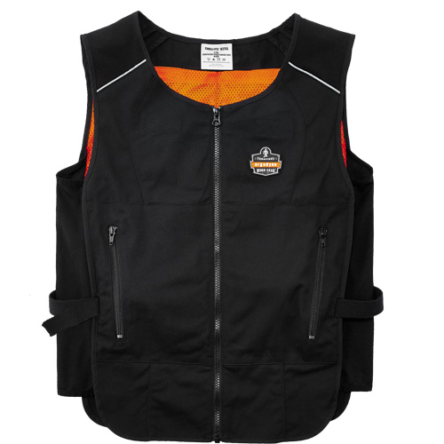 Veste de refroidissement &agrave; changement de phase l&eacute;g&egrave;re avec sachets 6260 Chill-Its, Petit/Moyen, Noir Groupe Generik