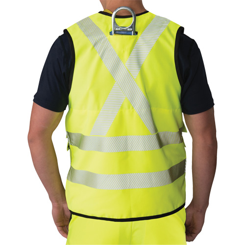 Veste antid&eacute;chirure pour arpenteur, Jaune lime haute visibilit&eacute;, Petit, Polyester Groupe Generik