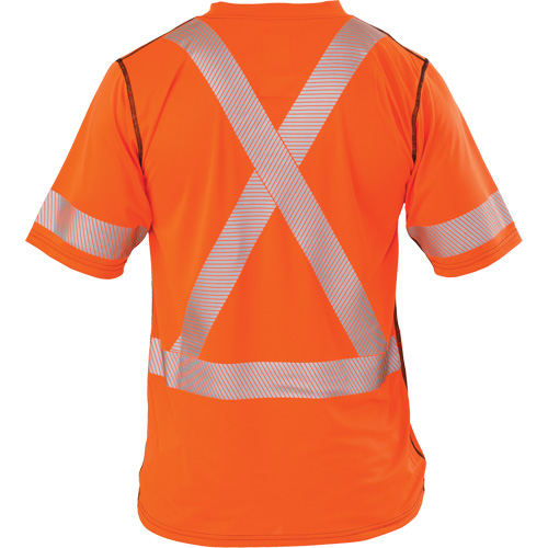 T-shirt &agrave; manches courtes haute visibilit&eacute; Polartec Power Grid, Polyester, T-Grand (grande taille), Orange Groupe Generik