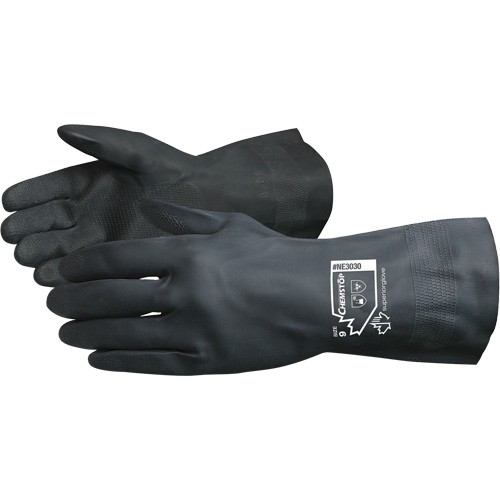 Gants doubl&eacute;s r&eacute;sistants aux produits chimiques Chemstop, Taille 7, 12" lo, N&eacute;opr&egrave;ne, Doublure en Ouat&eacute;e, 30 mils Groupe Generik