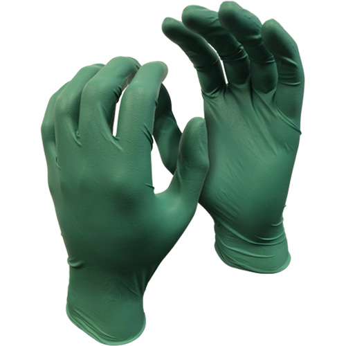 Gants 5559PF Green Monkey, Petit, Nitrile, 4 mils, Sans poudre, Vert Groupe Generik