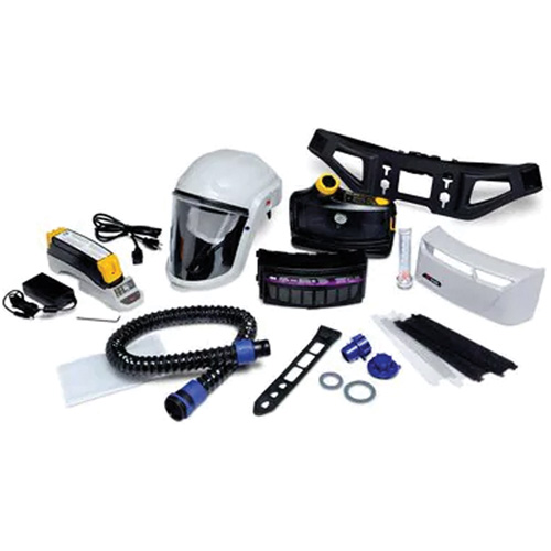 Versaflo Powered Air Purifying Respirator Painter's Kit, Headcover & Faceshield, Lithium-Ion Battery Groupe Generik