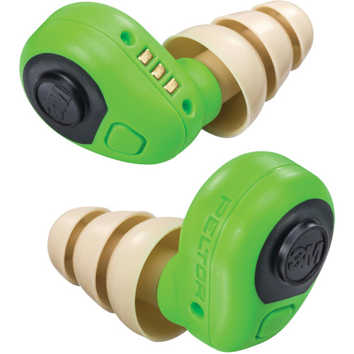Peltor Electronic Earplugs, Uncorded, Pair - Plastic Case, 23 dB NRR, Large/Medium/Small Groupe Generik