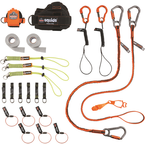 Squids&reg; 3183 Carpenter & Laborer's Tool Tethering Kit Groupe Generik