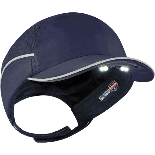 Skullerz&reg; 8965 Lightweight Bump Cap Hat with LED Lighting, Navy Blue Groupe Generik