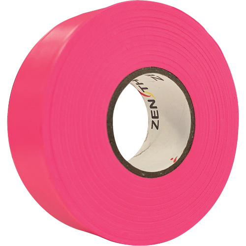 Flagging Tape, 1.1875" W x 164' L, Fluorescent Pink Groupe Generik