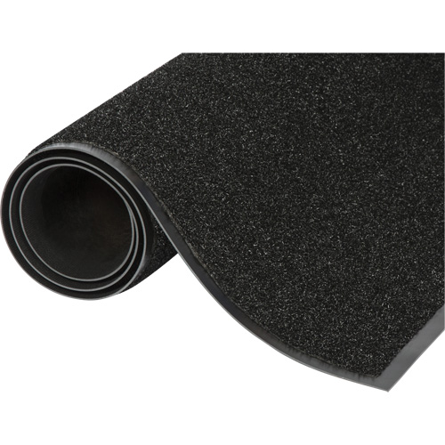 Tapis d'accueil Jasper, Grattoir, 3' x 5' x 5/16", Noir Groupe Generik