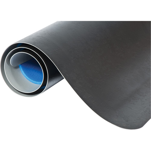 WD Elegance Anti-Microbial Mats, Smooth, 2' x 3' x 9/16", Black, Vinyl Groupe Generik