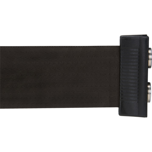 Barri&egrave;re &agrave; fixation murale avec ruban magn&eacute;tique, Acier, Fixation par vis, 7', Ruban Noir Groupe Generik