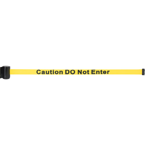 Cassette de ruban magn&eacute;tique pour barri&egrave;re de contr&ocirc;le des foules personnalis&eacute;e, Caution Do Not Enter, 7', Ruban Jaune Groupe Generik