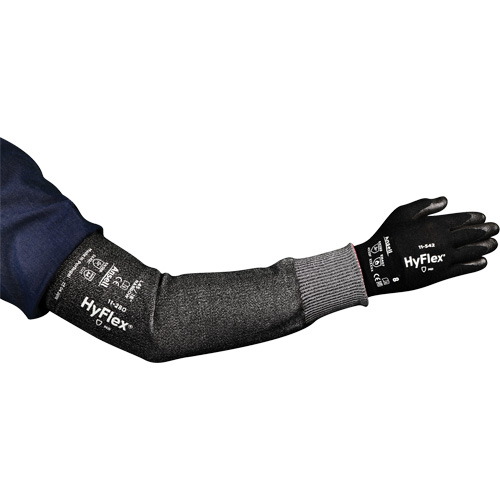 Manchon &eacute;troit r&eacute;sistant aux coupures HyFlex s&eacute;rie 11-280, Intercept, 12", ASTM ANSI niveau A4, Gris Groupe Generik