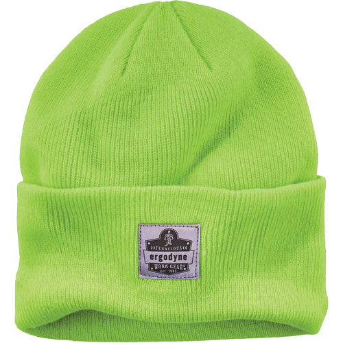 N-Ferno&reg; Rib Knit Beanie Hat, One Size, High-Visibility Lime Green Groupe Generik