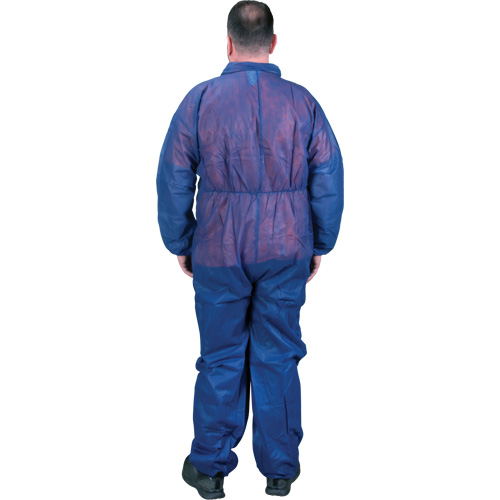 Coveralls, Medium, Blue, Polypropylene Groupe Generik