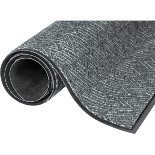Tapis daccueil Performance Triathlon, Essuie-pieds/grattoir, 6' x 10' x 7/16", Gris frais Groupe Generik
